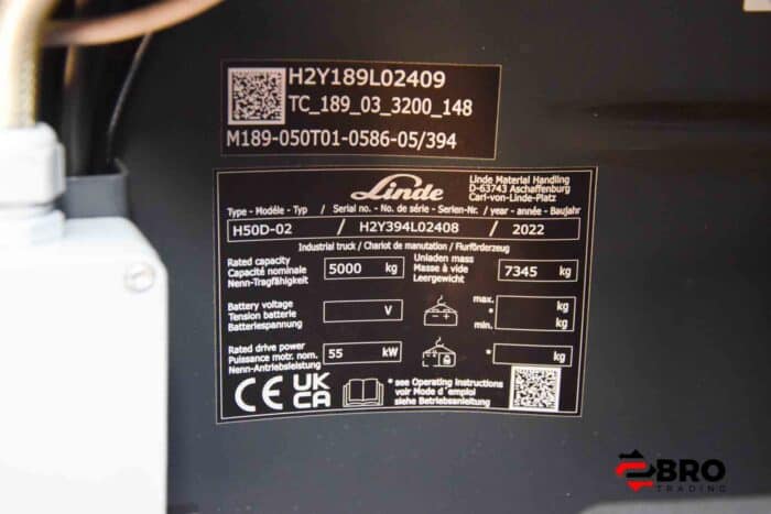 2022 Linde H50D-02 Triplex + Cascade rotator - Afbeelding 10
