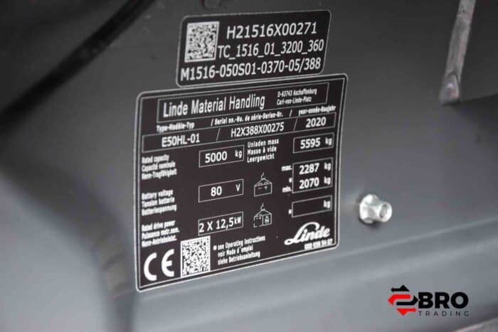 2020 Linde E50HL-01 + Rotator - Afbeelding 15
