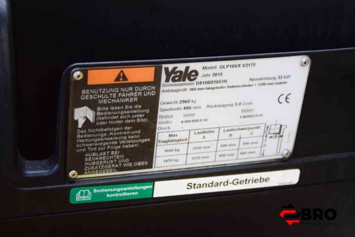 2015 Yale GLP16VX 1600kg - Afbeelding 14