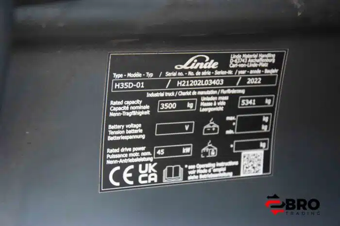 2022 Linde H35D-01 1202 Triplex - Afbeelding 14