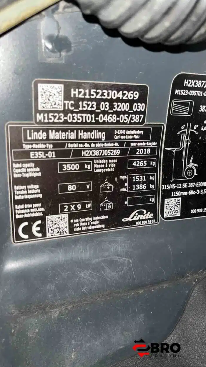 2018 Linde E35L-01 Triplex - Afbeelding 20