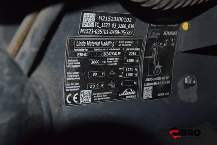 2018 Linde E30-01 LI-ION Triplex - Afbeelding 10