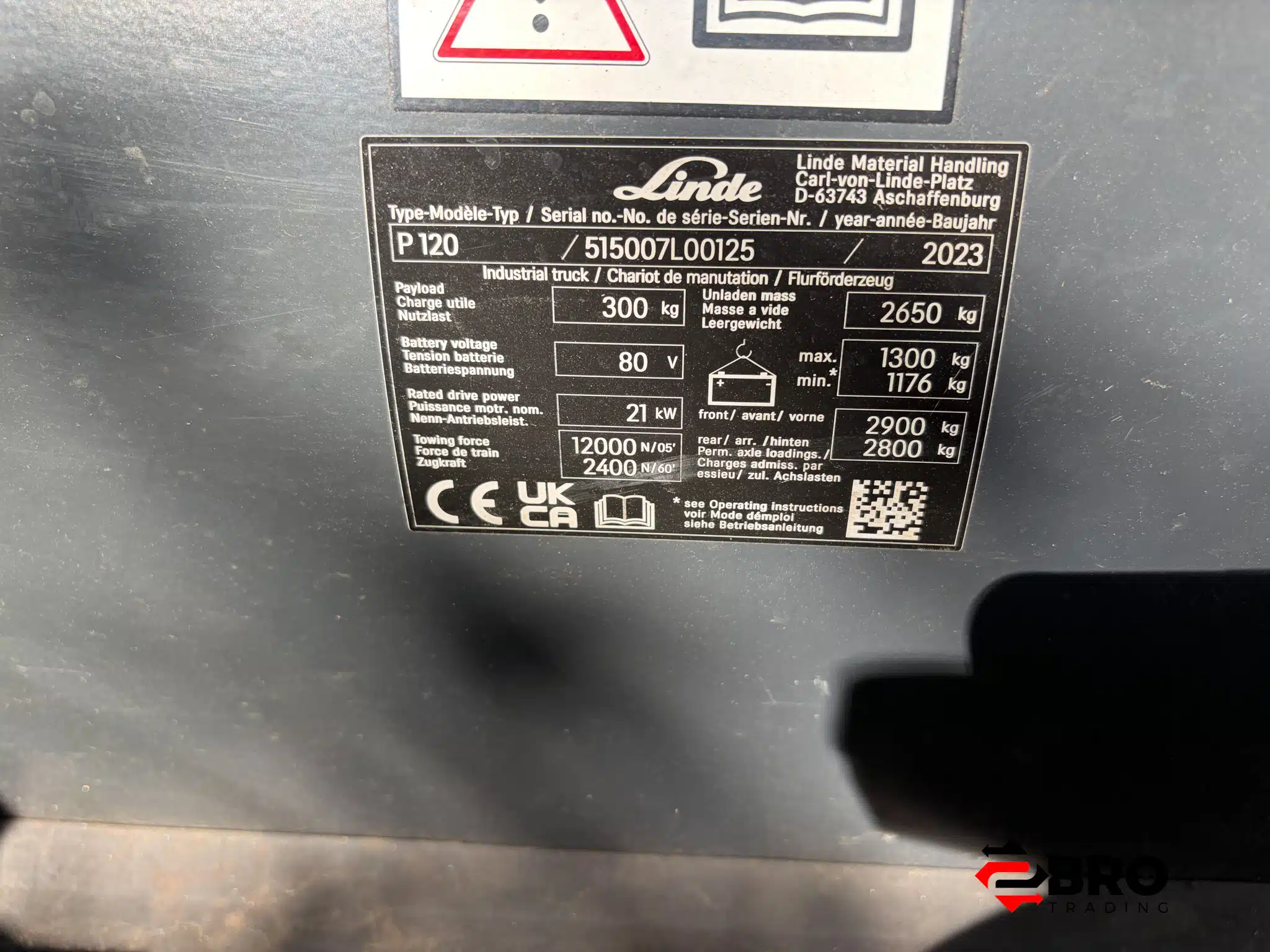 Linde Электрический трактор P120 - Рисунок 8